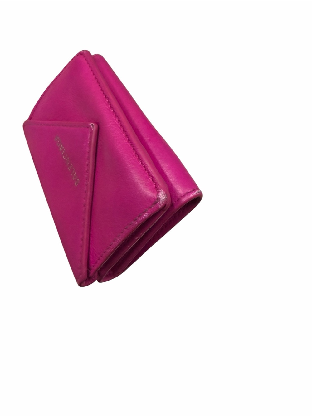Balenciaga Fuchsia Leather Envelope Card Wallet - Picture 3 of 9